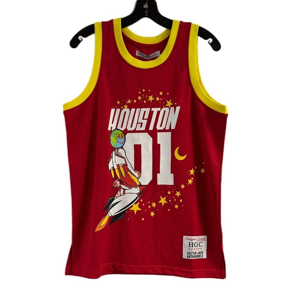 NWT HOUSTON Cactus Jack Astroworld #01 Jersey Size S